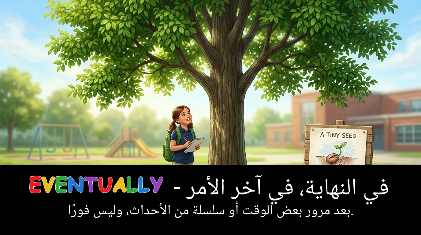 Arabic Illustration for eventually